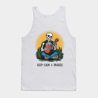 Keep Calm and Ukulele Tank Top